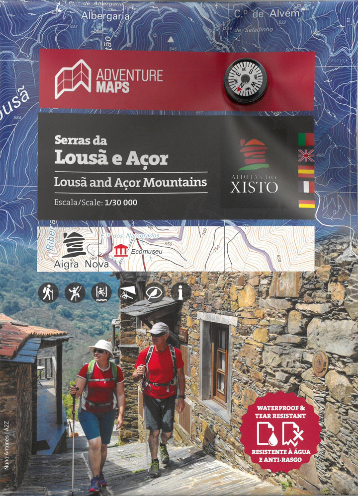 Carte topographique - Serras da Lousa e Açor (Portugal) | Adventure Maps carte pliée Adventure Maps 