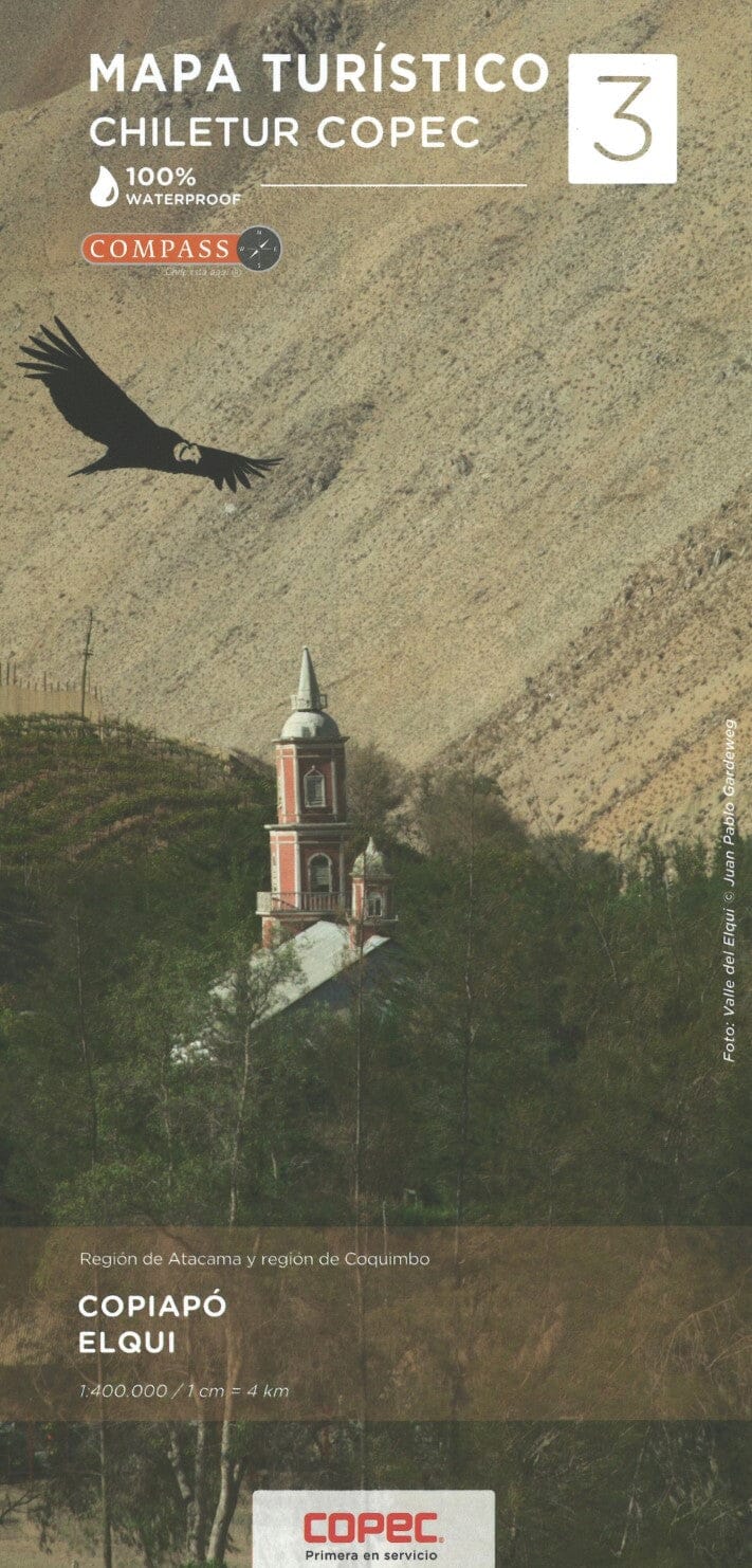 Carte touristique - Copiapo, Elqui (Chili) | COPEC carte pliée COPEC 