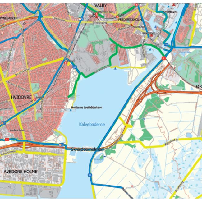 Carte touristique - Danemark & Route Marguerite | Scanmaps carte pliée Scanmaps 