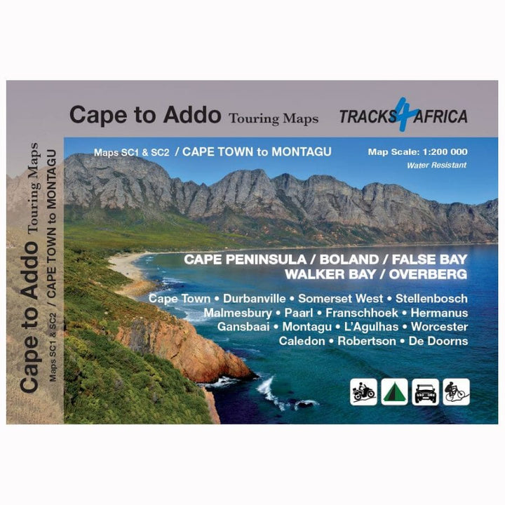 Carte touristique imperméable - Cape Town to Montagu (Afrique du Sud) | Tracks4Africa carte pliée Tracks4Africa 