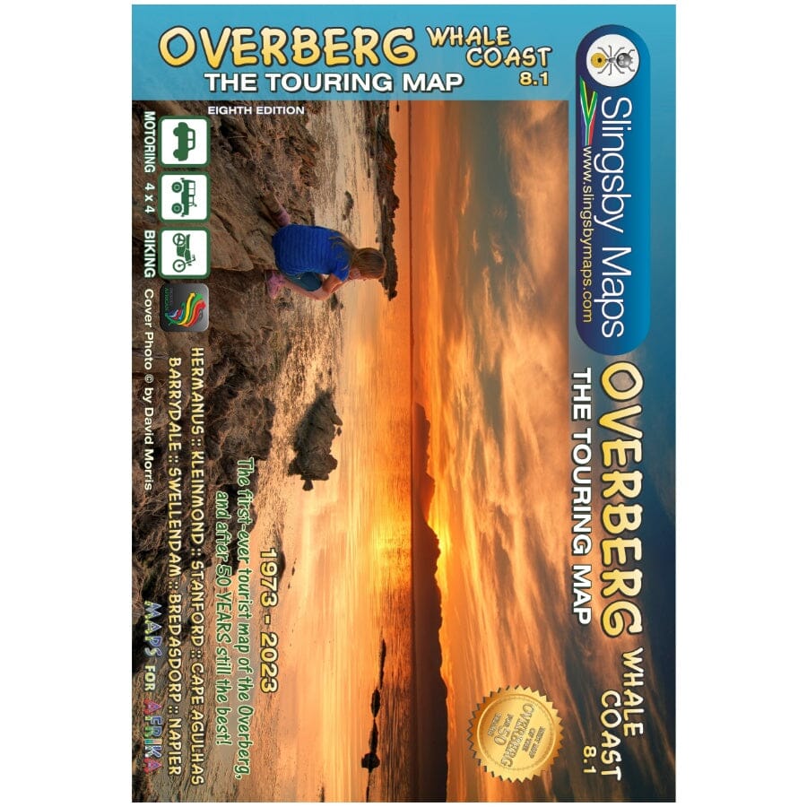 Waterproof Tourist Map - Overberg Whale Coast (South Africa) | Tracks4 ...