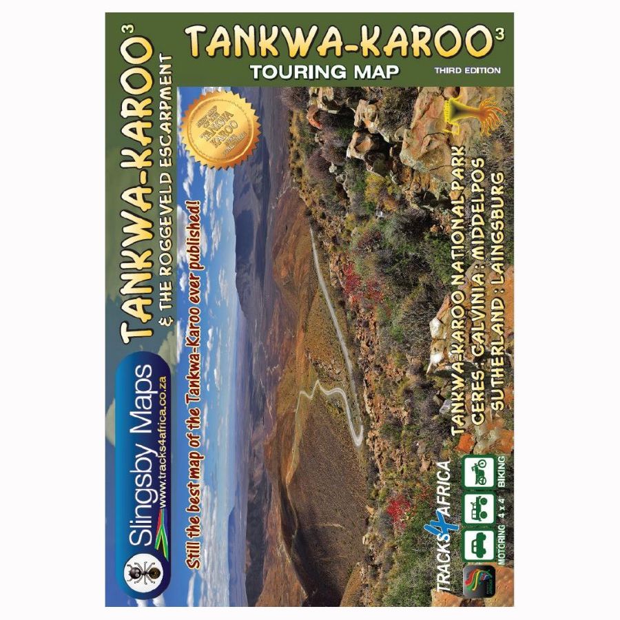 Carte touristique imperméable - Tankwa-Karoo & Roggeveld Escarpment (Afrique du Sud) | Tracks4Africa carte pliée Tracks4Africa 