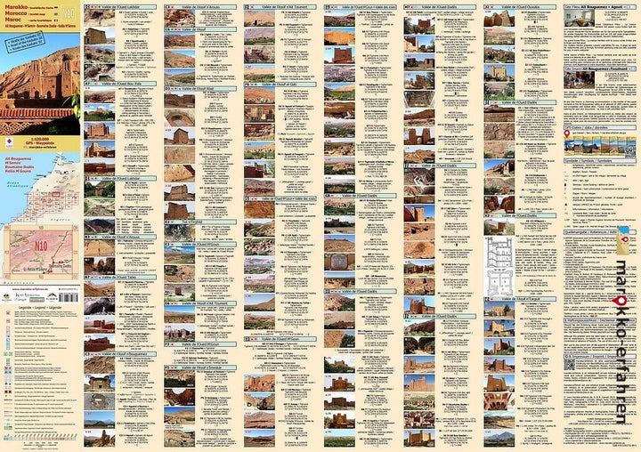 Carte touristique N10 - Aït Bouguemez, MSemrir, Boumalne Dadès, Kelaa MGouna (Maroc) | Huber carte pliée Huber 