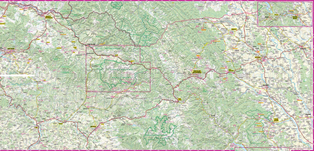 Carte touristique plastifiée - Bucovina, Maramures (Roumanie) | TerraQuest carte pliée Terra Quest 