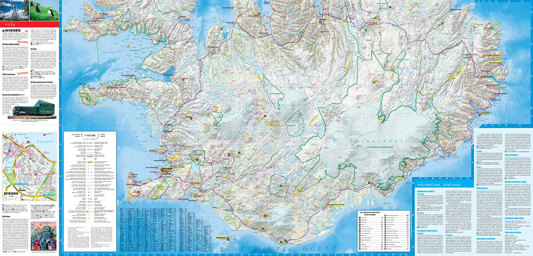 Carte touristique plastifiée XXL - Islande | TerraQuest carte pliée Terra Quest 