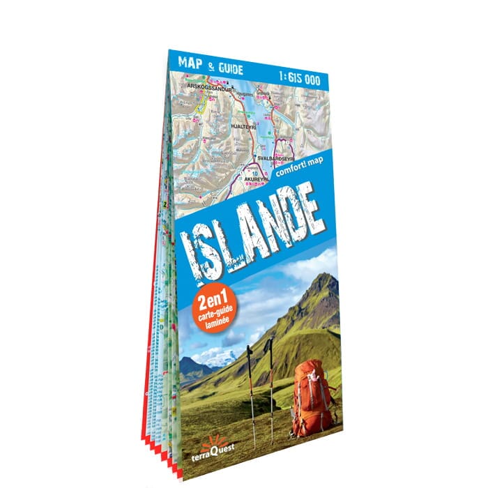 Carte touristique plastifiée XXL - Islande | TerraQuest carte pliée Terra Quest 