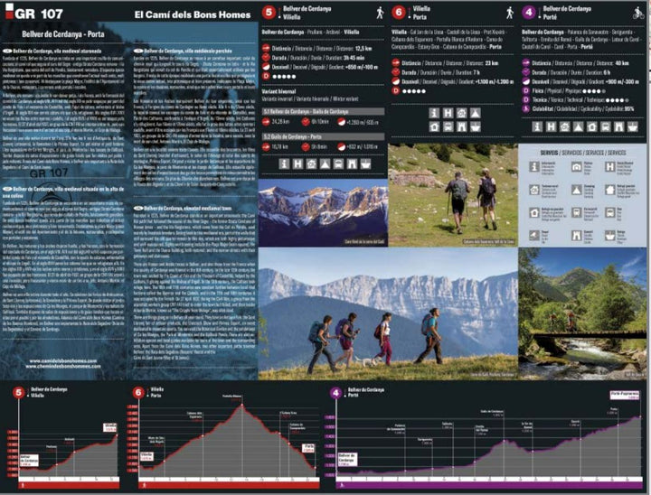 Cartes de randonnée - Chemin des Bonshommes, de Berga à Foix - GR107 (Pyrénées Orientales) | Editorial Alpina carte pliée Editorial Alpina 