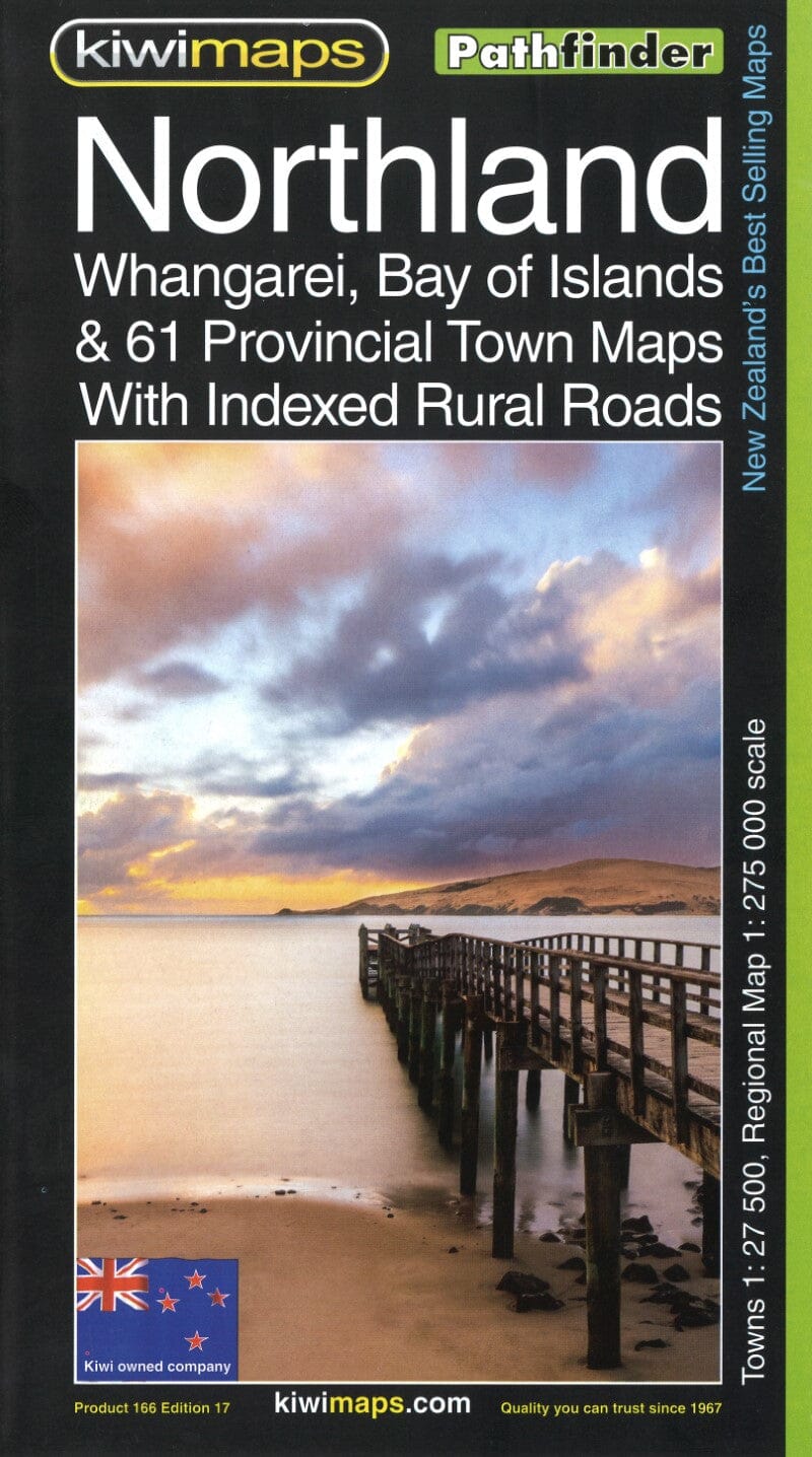 Cartes des villes provinciales de Northland et Wangarei (Nouvelle-Zélande) | Kiwi Maps carte pliée Kiwi Maps 