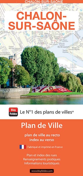 Chalon-sur-Saône, Saône-et-Loire - Plan de ville | Blay Foldex carte pliée Blay Foldex 