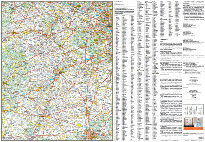 Chartres, Eure-et-Loir - Plan de ville | Blay Foldex carte pliée Blay Foldex 