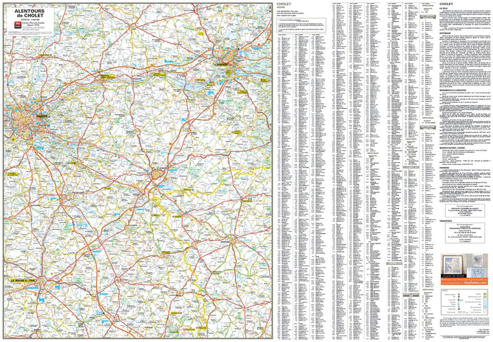 Cholet, Maine-et-Loire - Plan de ville | Blay Foldex carte pliée Blay Foldex 