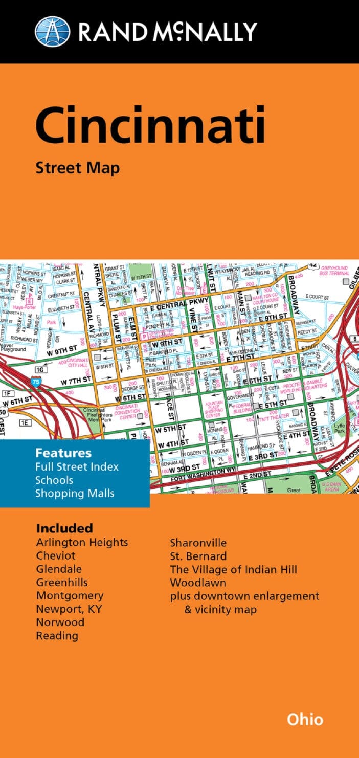 Cincinnati, Ohio | Rand McNally carte pliée Rand McNally 