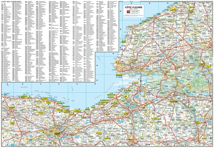Deauville, Trouville-sur-Mer et Honfleur, Calvados - Plan de ville | Blay Foldex carte pliée Blay Foldex 