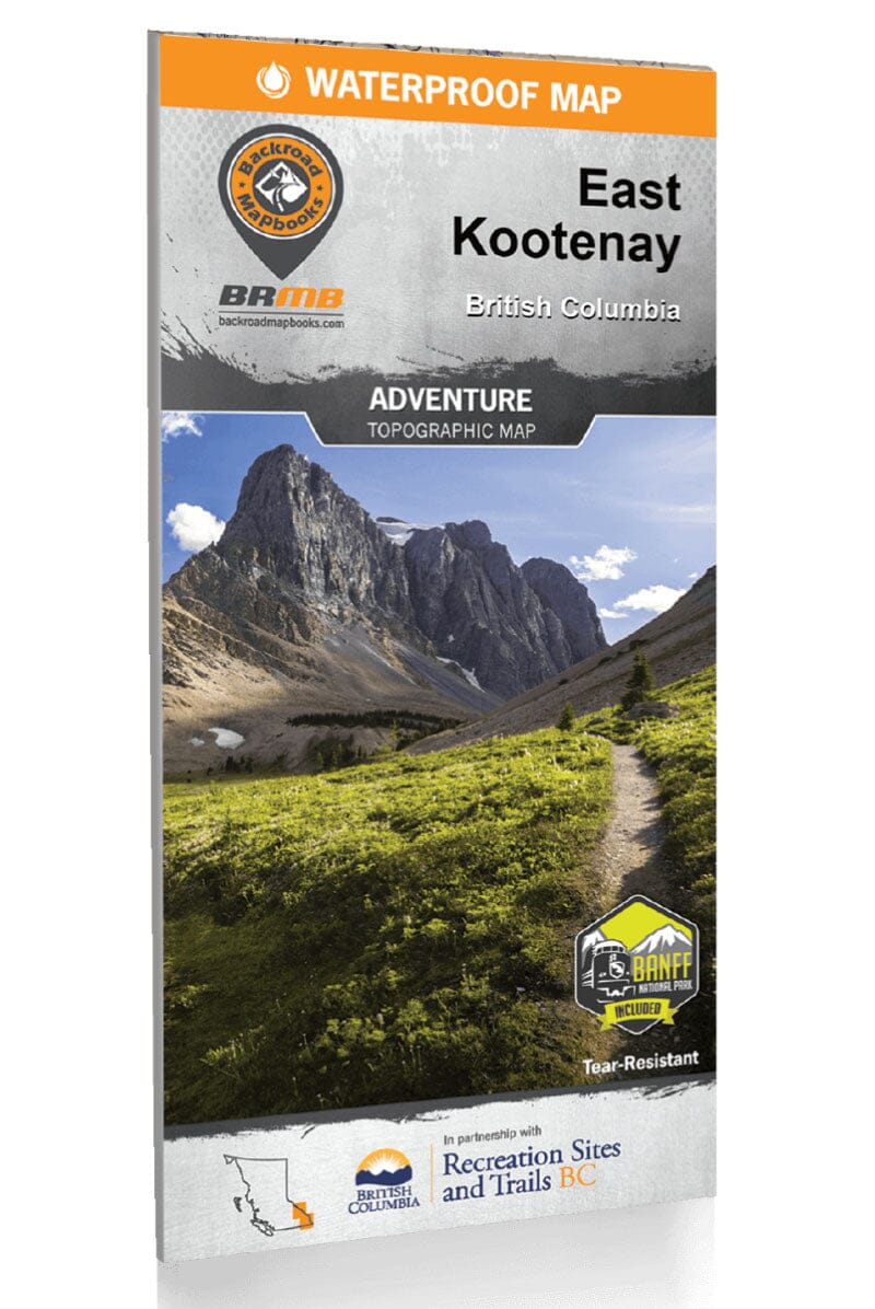 East Kootenay BC Recreation Map | Backroads Mapbooks carte pliée Backroads Mapbooks 