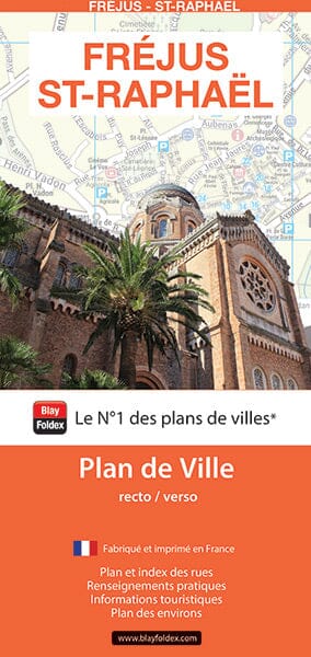 Fréjus et Saint-Raphaël, département du Var - Plan de ville | Blay Foldex carte pliée Blay Foldex 