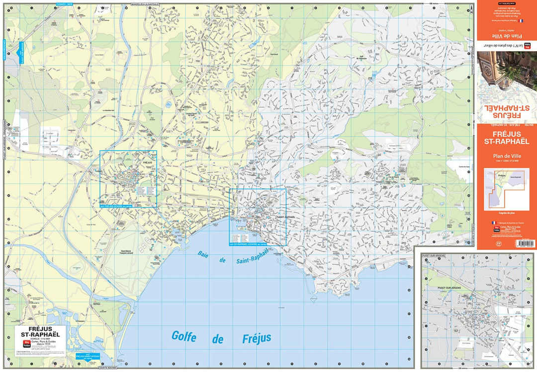 Fréjus et Saint-Raphaël, département du Var - Plan de ville | Blay Foldex carte pliée Blay Foldex 