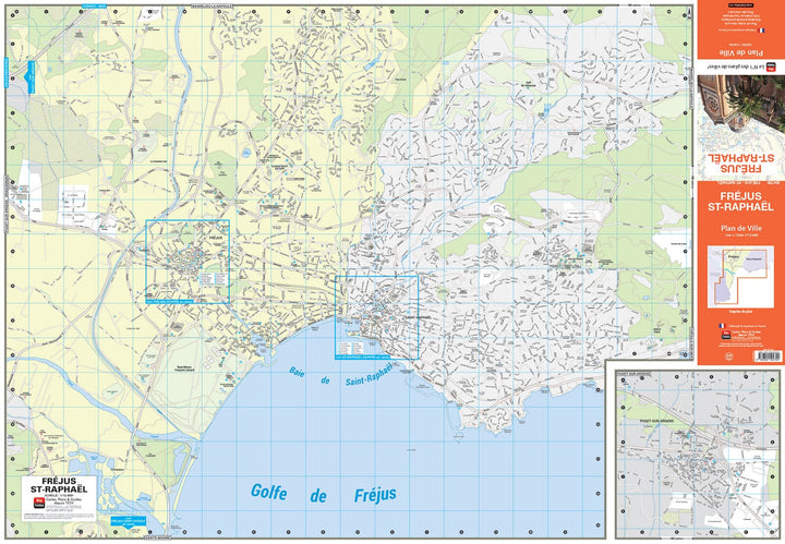 Fréjus et Saint-Raphaël, département du Var - Plan de ville | Blay Foldex carte pliée Blay Foldex 