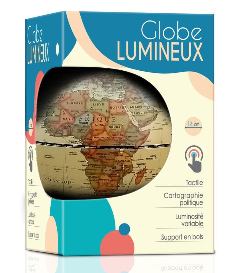 Luminous Globe Carbon of ancient style - diameter 30 cm, in French |  National Geographic (French)