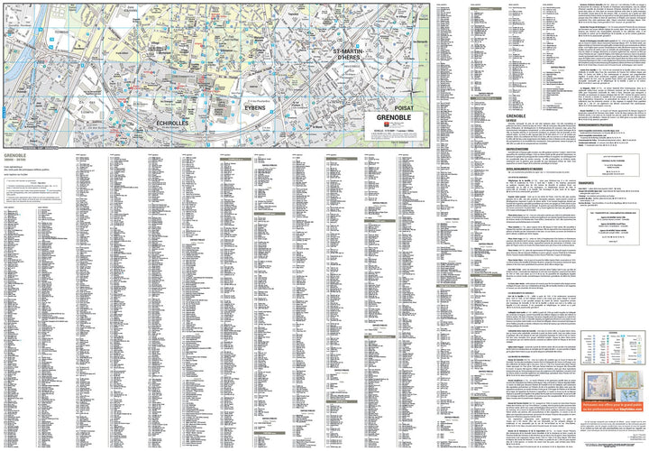 Grenoble, Isère - Plan de ville | Blay Foldex carte pliée Blay Foldex 