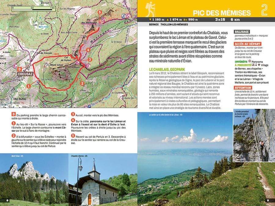Guide de balades à pied et à vélo - Autour du lac Léman | Chamina guide vélo Chamina 