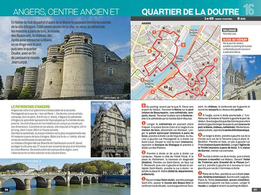 Guide de balades - Autour d'Angers et Saumur à pied | Chamina guide de randonnée Chamina 