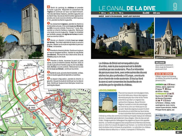 Guide de balades - Autour d'Angers et Saumur à pied | Chamina guide de randonnée Chamina 