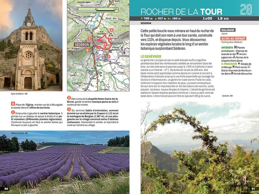 Guide de balades - Drôme, les 30 plus beaux sentiers | Chamina guide de randonnée Chamina 