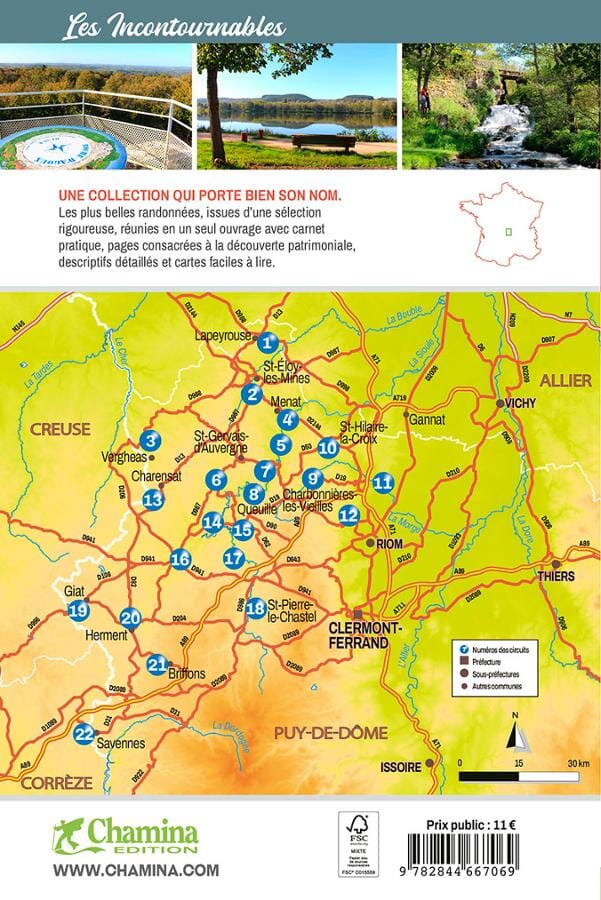 Guide de balades - Les Combrailles | Chamina guide de randonnée Chamina 