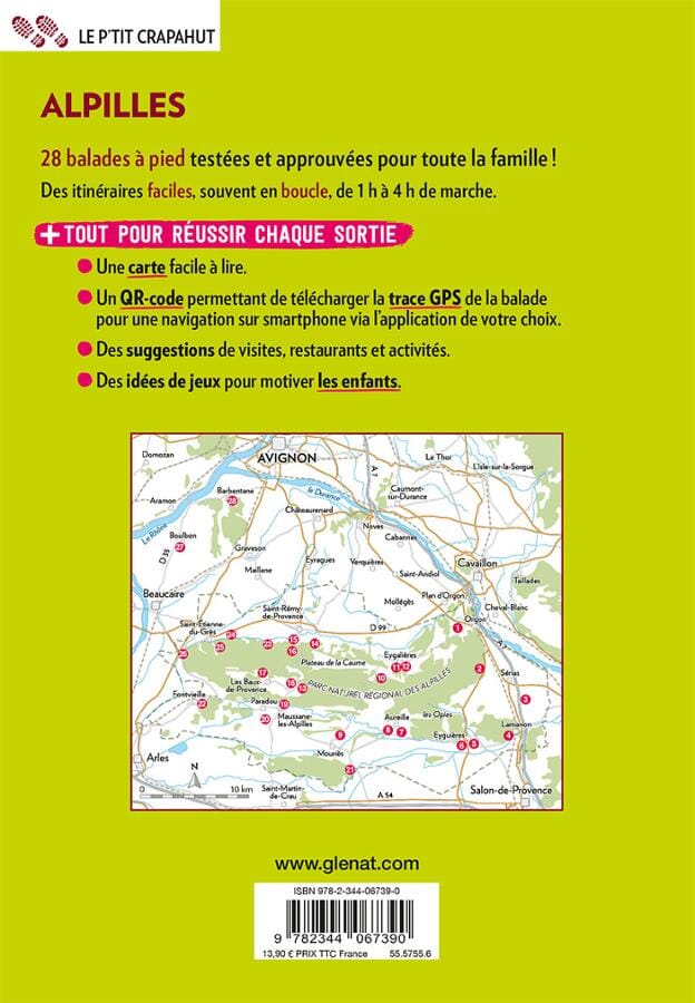 Guide de balades - Parc naturel régional des Alpilles | Glénat - P'tit Crapahut guide de randonnée Glénat 