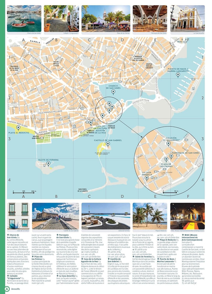Guide de poche - Lanzarote et Fuerteventura | Cartoville guide de voyage Gallimard 