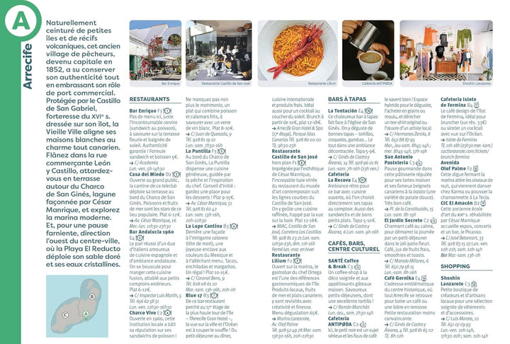 Guide de poche - Lanzarote et Fuerteventura | Cartoville guide de voyage Gallimard 