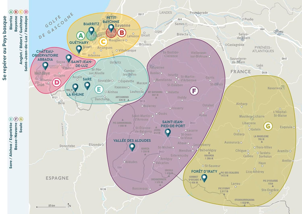 Guide de poche - Pays basque, Biarritz, Bayonne | Cartoville guide de voyage Gallimard 