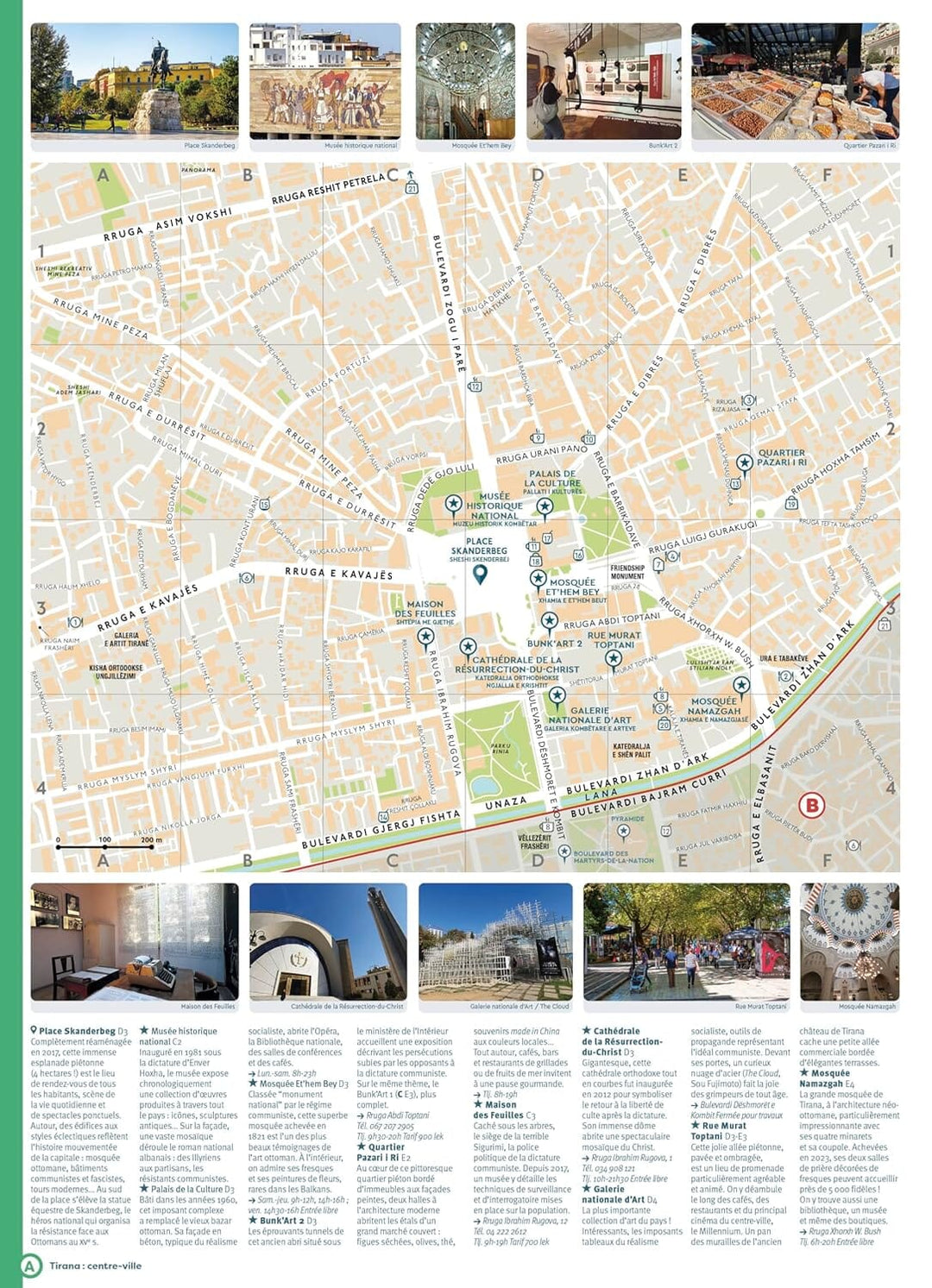 Guide de poche - Tirana et l'Albanie | Cartoville guide de voyage Gallimard 