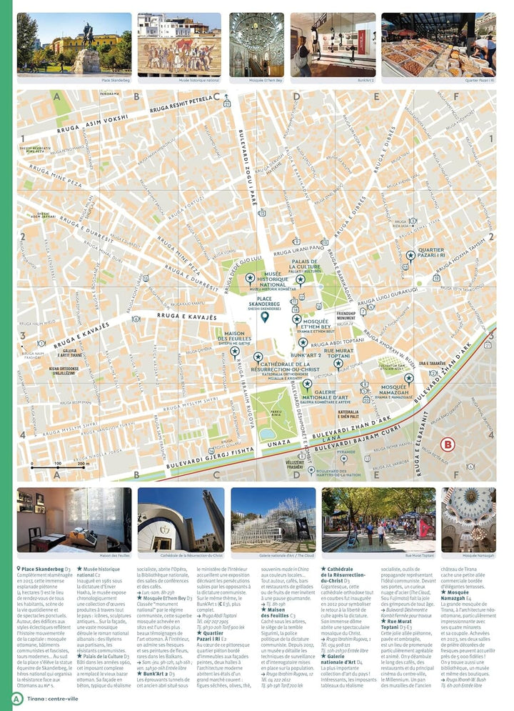 Guide de poche - Tirana et l'Albanie | Cartoville guide de voyage Gallimard 