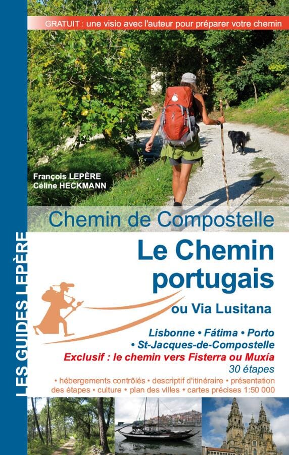 Guide de randonnée - Chemins de Compostelle : le Chemin portugais ou Via Lusitana | Lepère Éditions guide petit format Lepère Éditions 