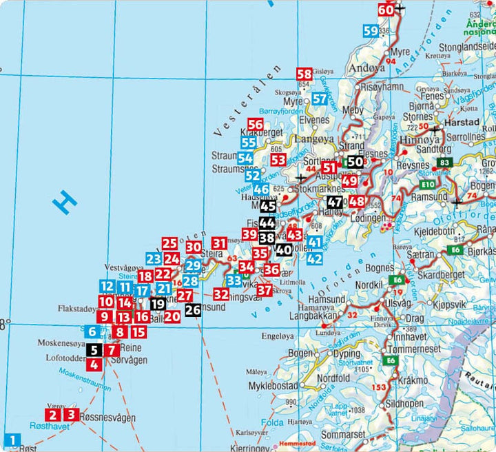 Guide de randonnée (en anglais) - Lofoten | Rother guide de randonnée Rother 