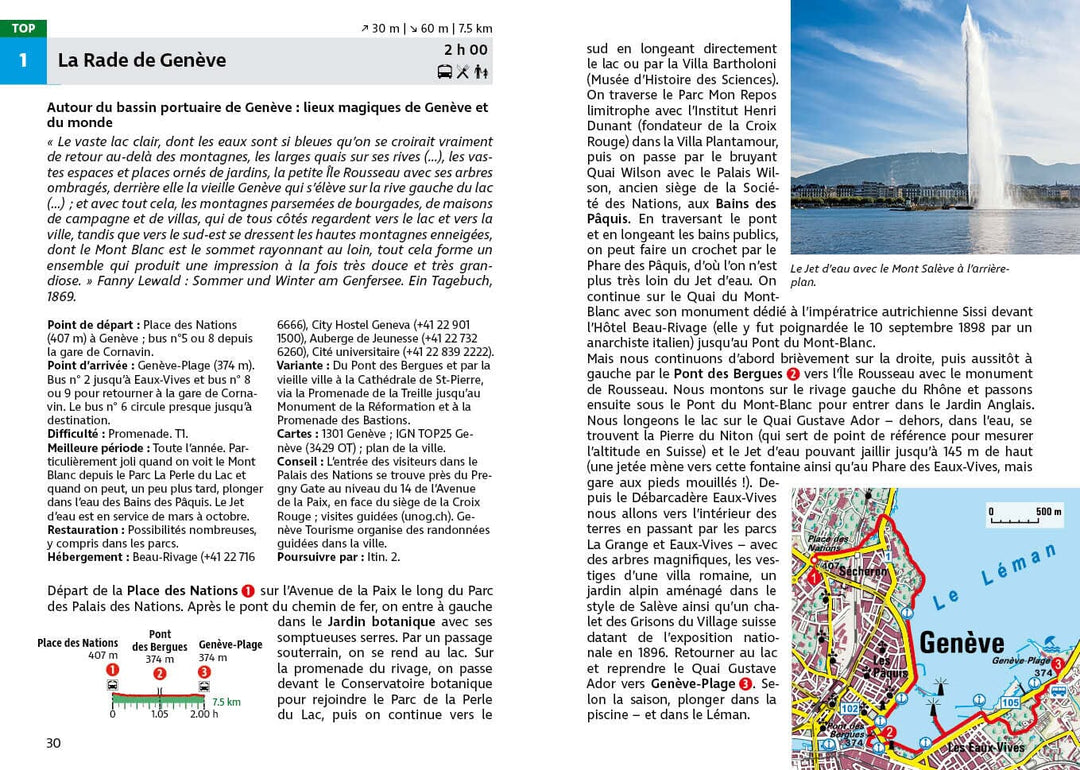 Guide de randonnée - Lac Léman (Genève, Chablais, Riviera, Lavaux, La Côte, Jura) | Rother guide de randonnée Rother 