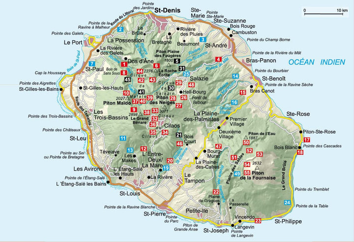 Guide de randonnée - Réunion | Rother guide de randonnée Rother 