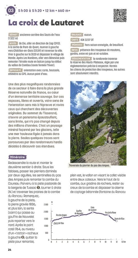 Guide de randonnées - Drôme, les plus belles randonnées | Glénat guide de randonnée Glénat 