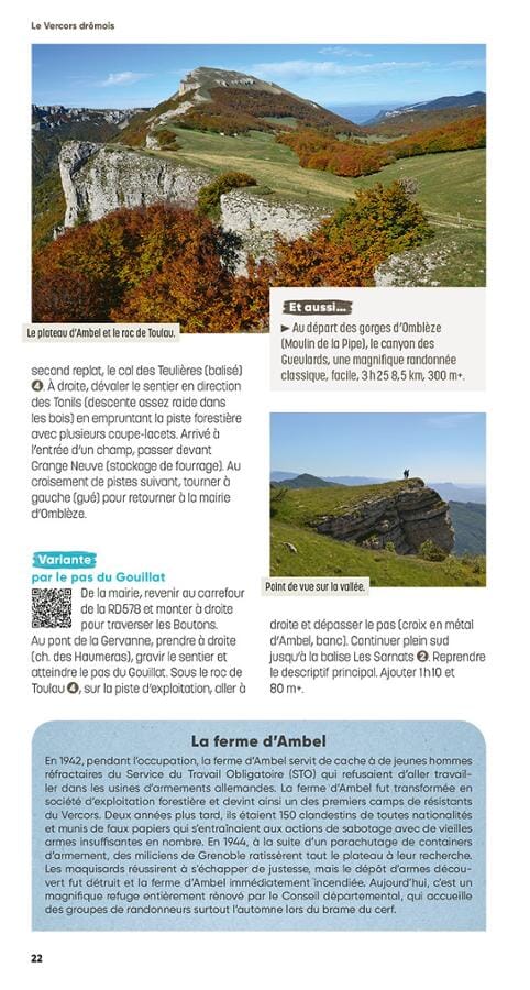 Guide de randonnées - Drôme, les plus belles randonnées | Glénat guide de randonnée Glénat 