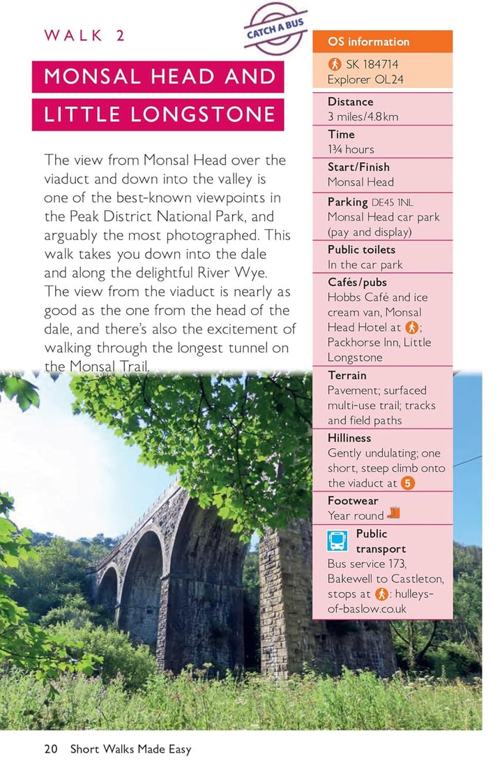 Guide de randonnées (en anglais) - Bakewell & Dovedale short walks | Ordnance Survey guide de randonnée Ordnance Survey 