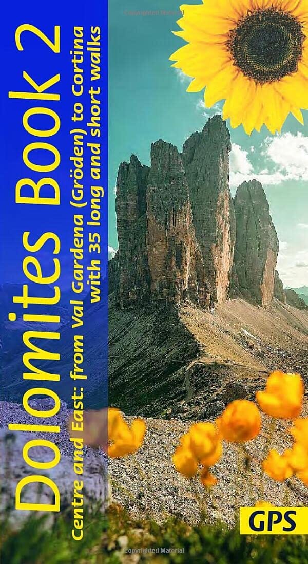 Guide de randonnées (en anglais) - Dolomites Centre & East, book 2 | Sunflower guide de randonnée Sunflower 