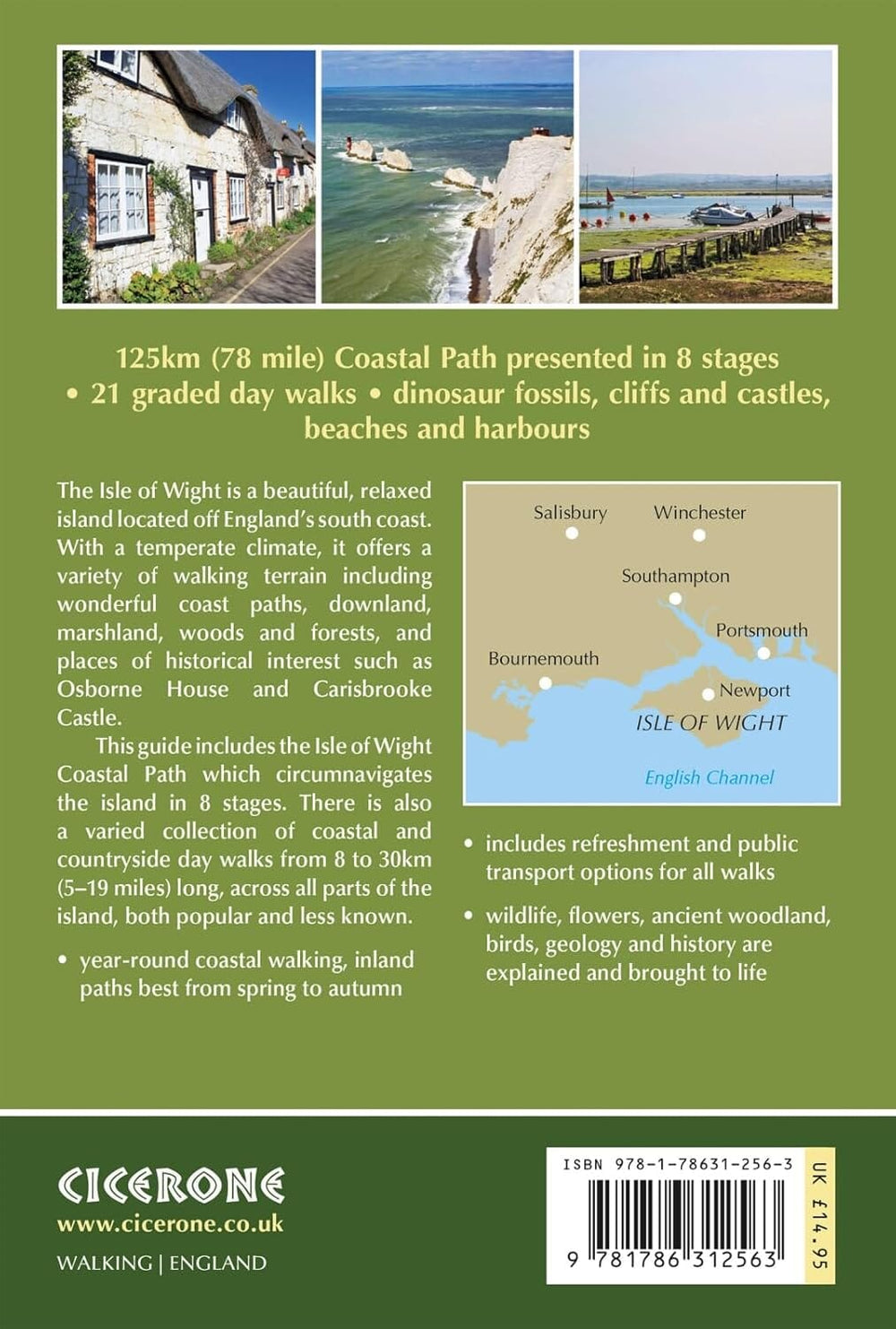Guide de randonnées (en anglais) - Isle of Wight : 24 coastal & countryside walks | Cicerone guide de randonnée Cicerone 