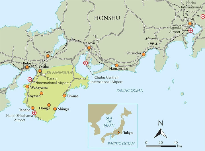 Guide de randonnées (en anglais) - Japan's Kumano Kodo Pilgrimage | Cicerone guide de randonnée Cicerone 