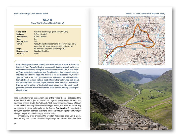 Guide de randonnées (en anglais) - Lake District : High Level & Fell Walks | Cicerone guide de randonnée Cicerone 