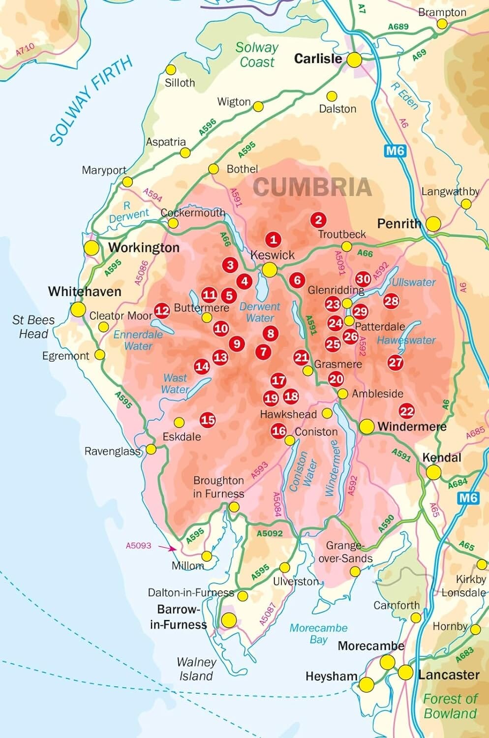 Guide de randonnées (en anglais) - Lake District : High Level & Fell Walks | Cicerone guide de randonnée Cicerone 