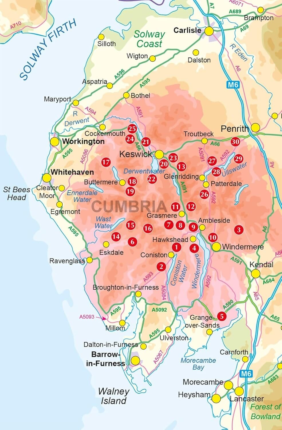 Guide de randonnées (en anglais) - Lake District: Low level & lake walks | Cicerone guide de randonnée Cicerone 