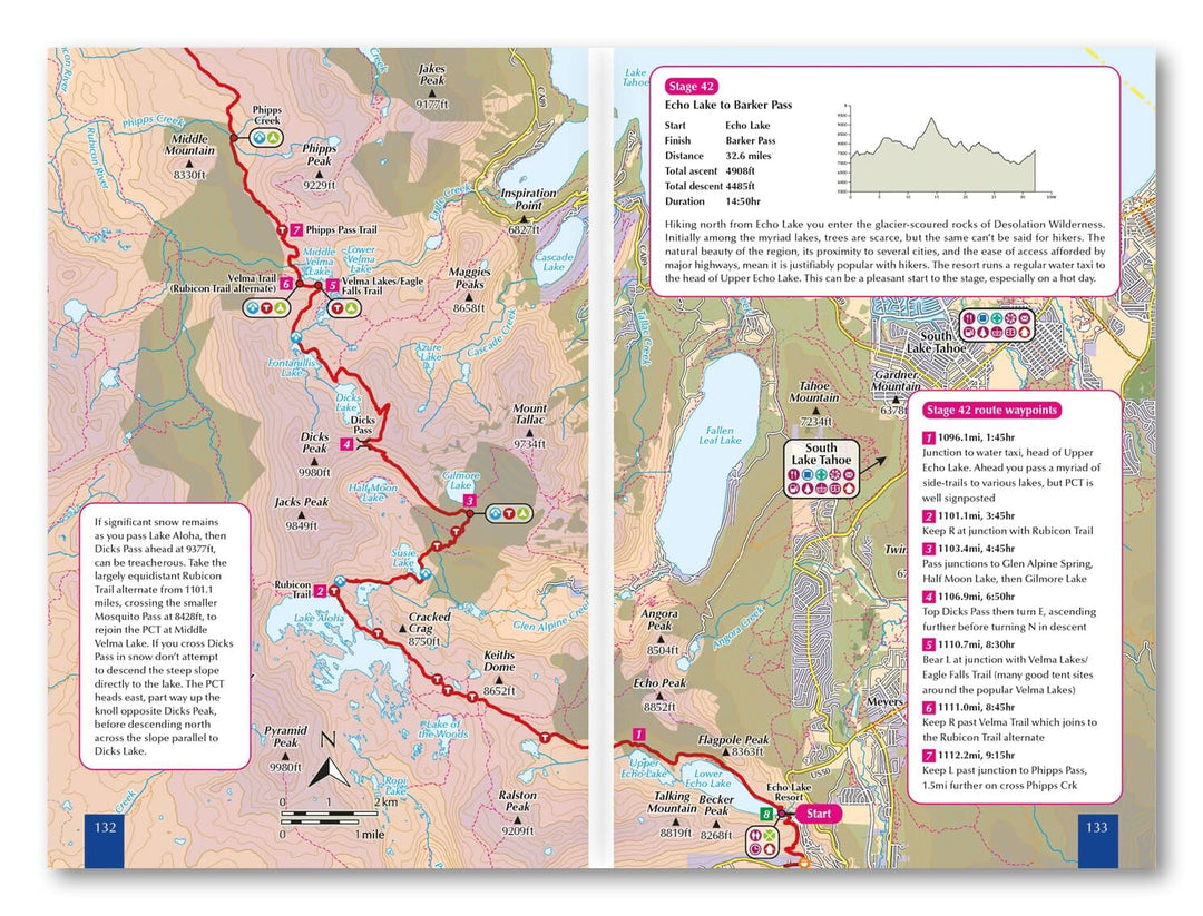 Guide de randonnées (en anglais) - Pacific Crest Trail | Cicerone guide de randonnée Cicerone 