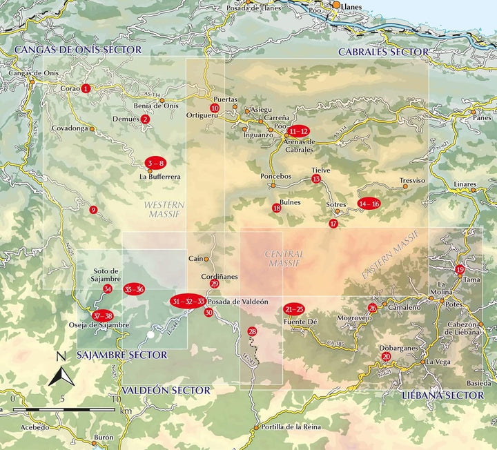 Guide de randonnées (en anglais) - Picos de Europa | Cicerone guide de randonnée Cicerone 