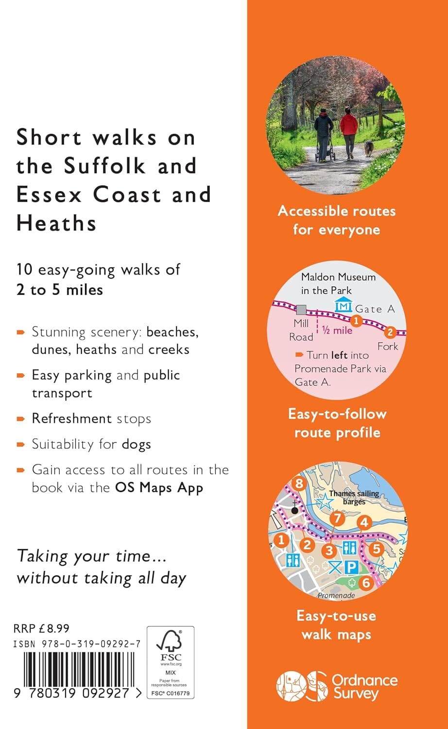 Guide de randonnées (en anglais) - Suffolk & East Coast & Heaths short walks | Ordnance Survey guide de randonnée Ordnance Survey 
